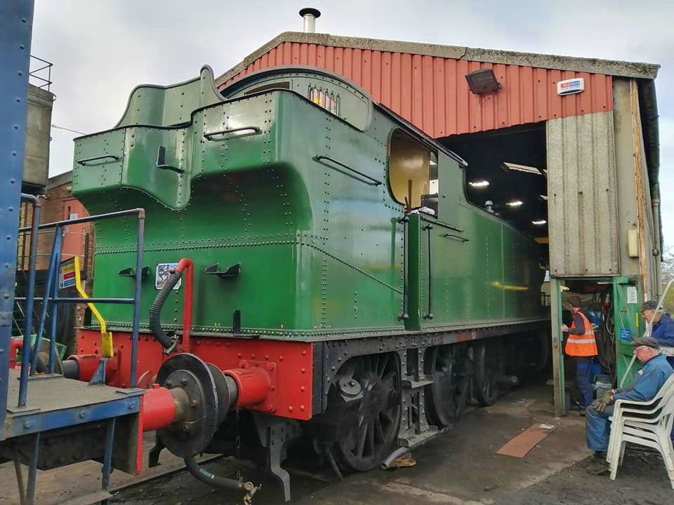 4144 enters shed