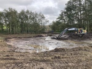 Digging the pond at Rolvenden
